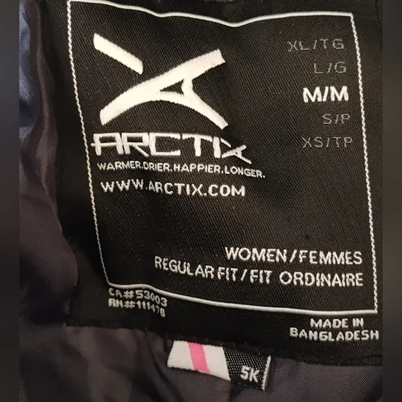Arctix Women's A6 Black Insulated Snow Snowboarding Ski Winter Pants | Medium - Picture 3 of 7